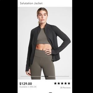 Black Athleta yoga/running jacket